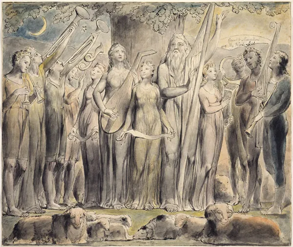 Job's Family After Restoration By William Blake