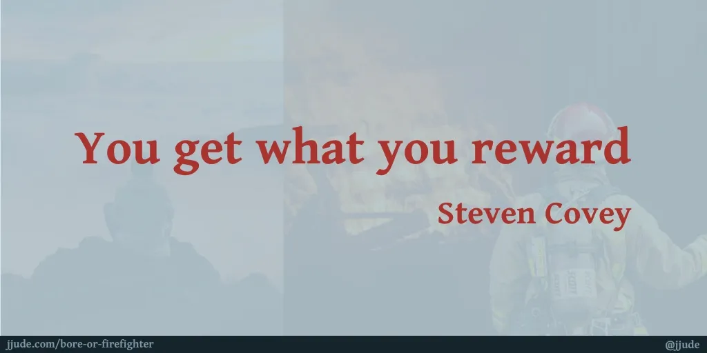 You get what you reward quote