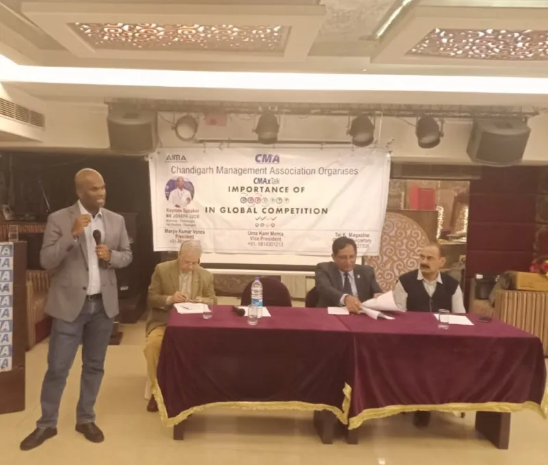 "Addressing Chandigarh Management Association"