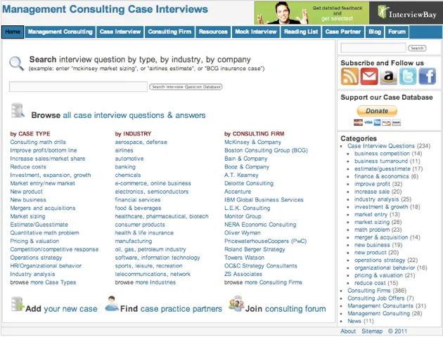 Repository of business cases
