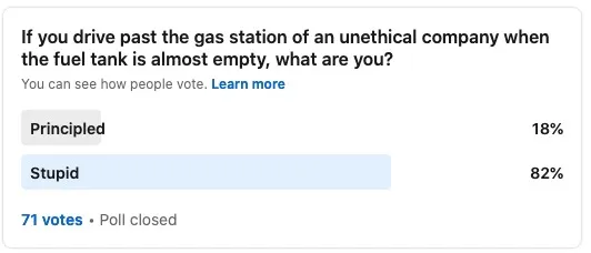 LinkedIn Poll