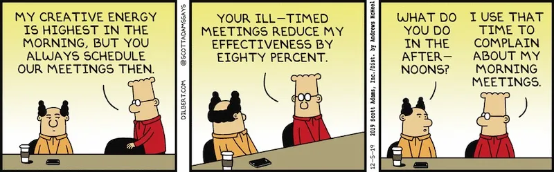 Dilbert on meetings