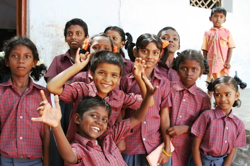 At School in India