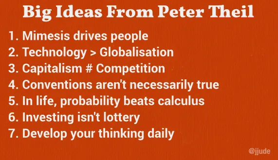 Big Ideas From Peter Theil